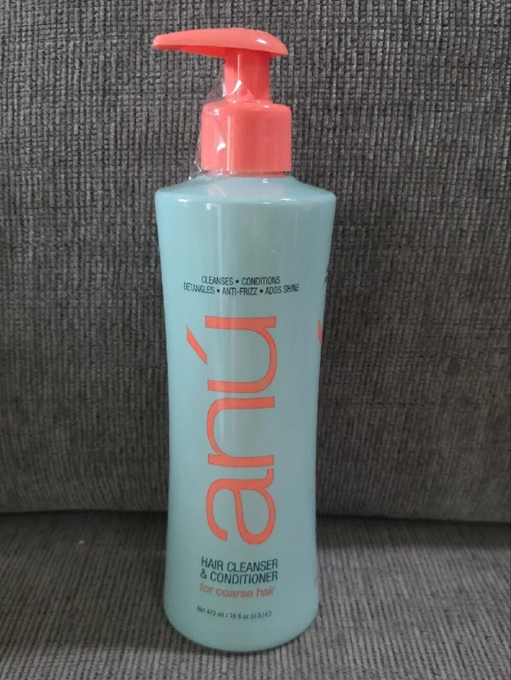 anú Hair Cleanser & Conditioner For Coarse Hair, New, 16floz.